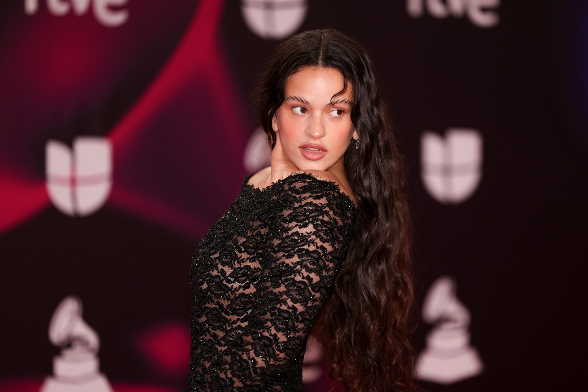 FILE - Rosalia arrives at the 24th annual Latin Grammy Awards in Seville, Spain, Nov. 16, 2023. (Photo by Vianney Le Caer/Invision/AP, File)