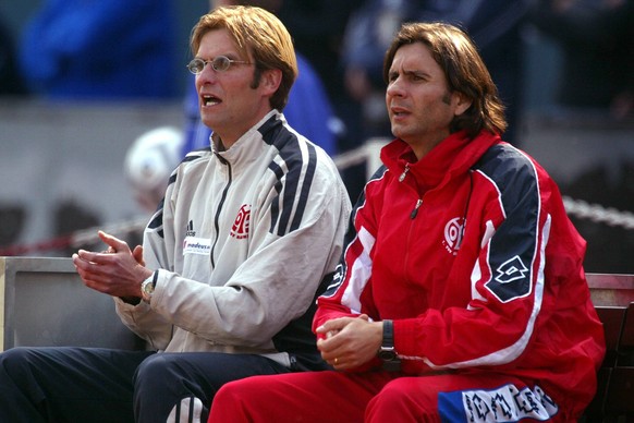 Klopp (l.) und Buvac arbeiteten 17 Jahre als Trainer-Team zusammen. 