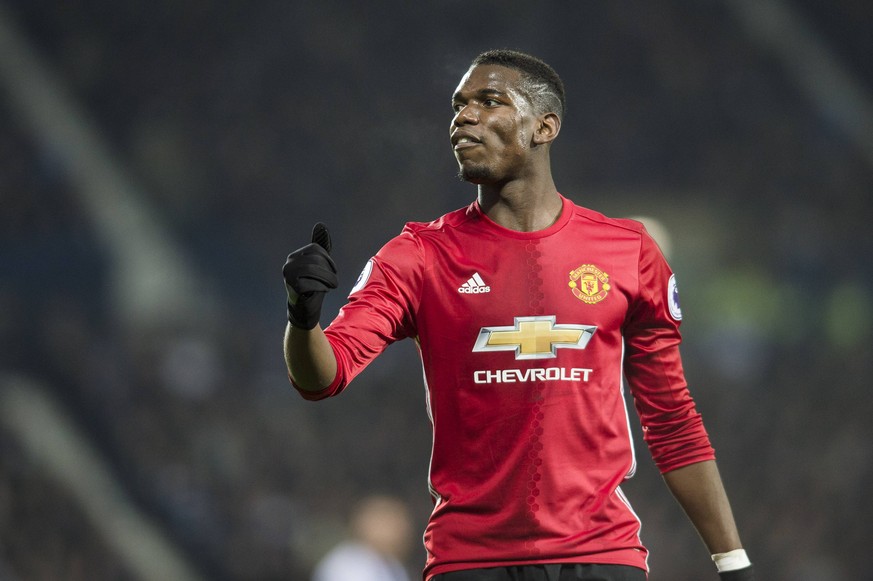 Paul Pogba of Manchester United ManU during the Premier League match between West Bromwich Albion and Manchester United at The Hawthorns, West Bromwich, England on 17 December 2016. PUBLICATIONxNOTxIN ...