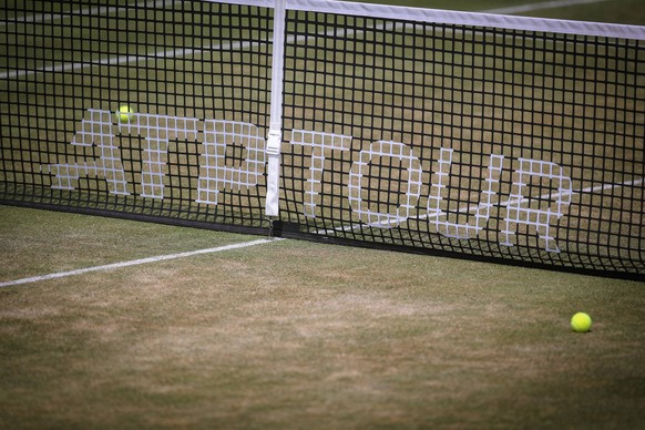 24.06.2023, Halle Westfalen, Tennis, 30. TERRA WORTMANN OPEN, ATP500, OWL Arena, Symbolbild ATP, Tennis Herren Tour Tennisplatz Tennisnetz Netz Nordrhein-Westfalen Deutschland *** 24 06 2023, Halle We ...