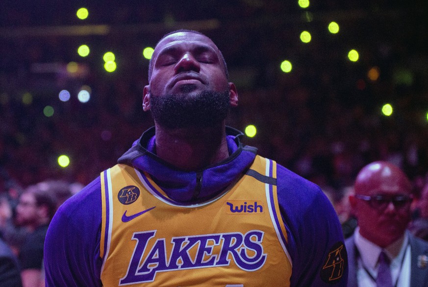 LeBron James am Freitagabend in Los Angeles.