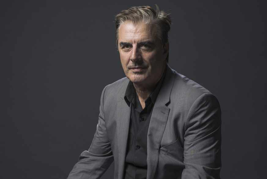 FILE - Chris Noth poses for a portrait during the Television Critics Association Summer Press Tour on July 26, 2017, in Beverly Hills, Calif. Noth will no longer be part of the CBS series “The Equaliz ...