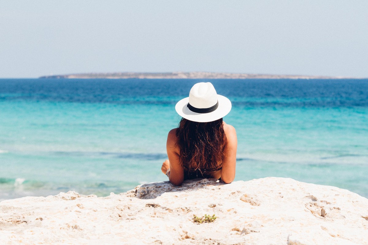Strand Frau