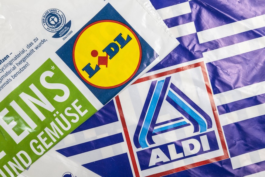 Aldi und Lidl Plastikt