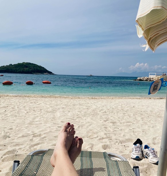 So sieht der Podo Beach dann in der Realität aus.