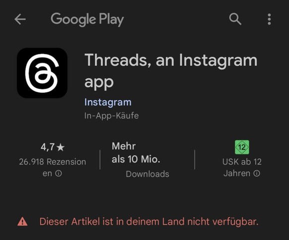 In Deutschland ist die App eigentlich nicht verfügbar.