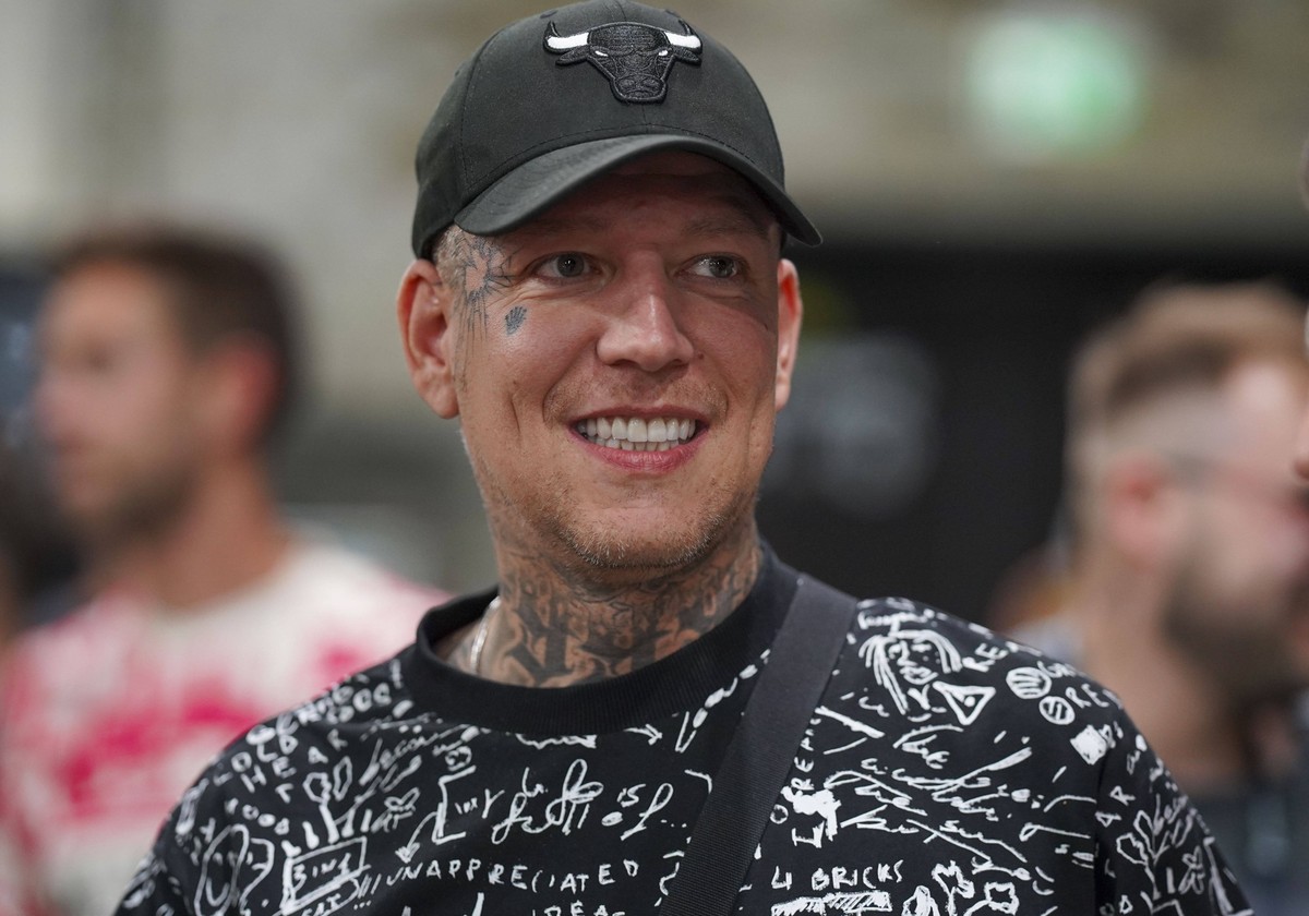 Streamer MontanaBlack Marcel Eris, Team-Owner des Team Gönrgy-Allstars 26.08.2024, Fussball, Baller League, GER, Köln, Motorworld World Köln *** Streamer MontanaBlack Marcel Eris , Team Owner of Team  ...