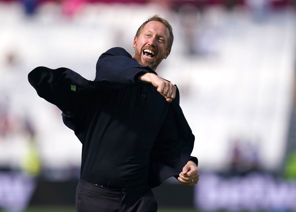 Graham Potter file photo File photo dated 21-08-2022 of Graham Potter, a contender to replace Thomas Tuchel, who Chelsea have sacked after 100 games at the Stamford Bridge helm. Issue date: Wednesday  ...