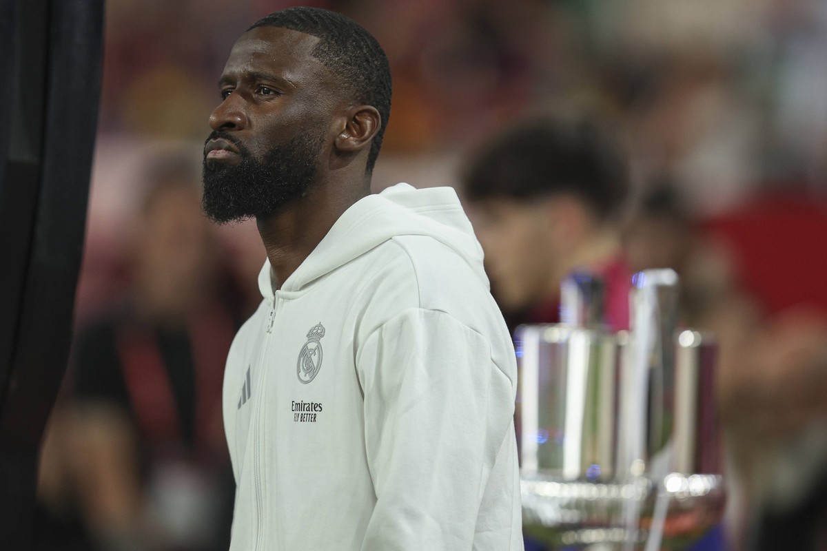 FC Barcelona, Barca Real Madrid CF. Copa del Rey. Final. Antonio Rudiger of Real Madrid during the Copa del Rey match, Final, between FC Barcelona and Real Madrid CF played at La Cartuja Stadium on Ap ...
