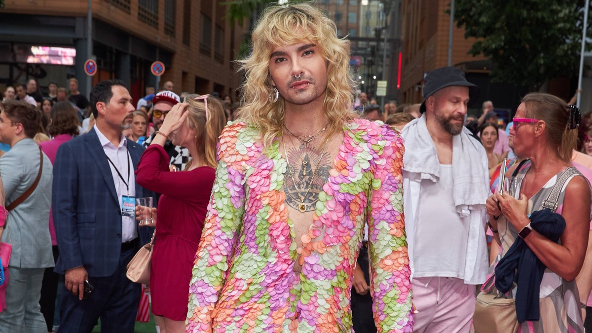 Bill Kaulitz - Deutschlandpremiere des Kinofilms Barbie im Berlinale Palast in Berlin am 15.07.2023. Premiere Barbie *** Bill Kaulitz German premiere of the feature film Barbie at the Berlinale Palast ...