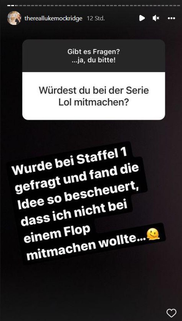 Luke Mockridge erklärt, dass er für "LOL" angefragt wurde.