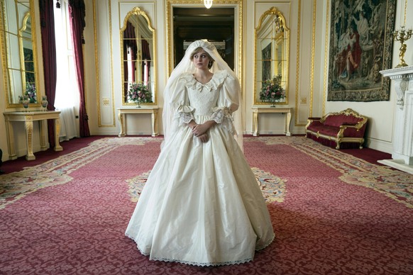 Emma Corrin spielt Diana in der vierten Staffel von "The Crown".