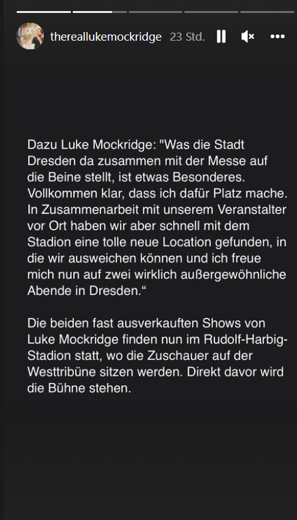 Luke Mockridge äußert sich zu der Verlegung seiner Shows.