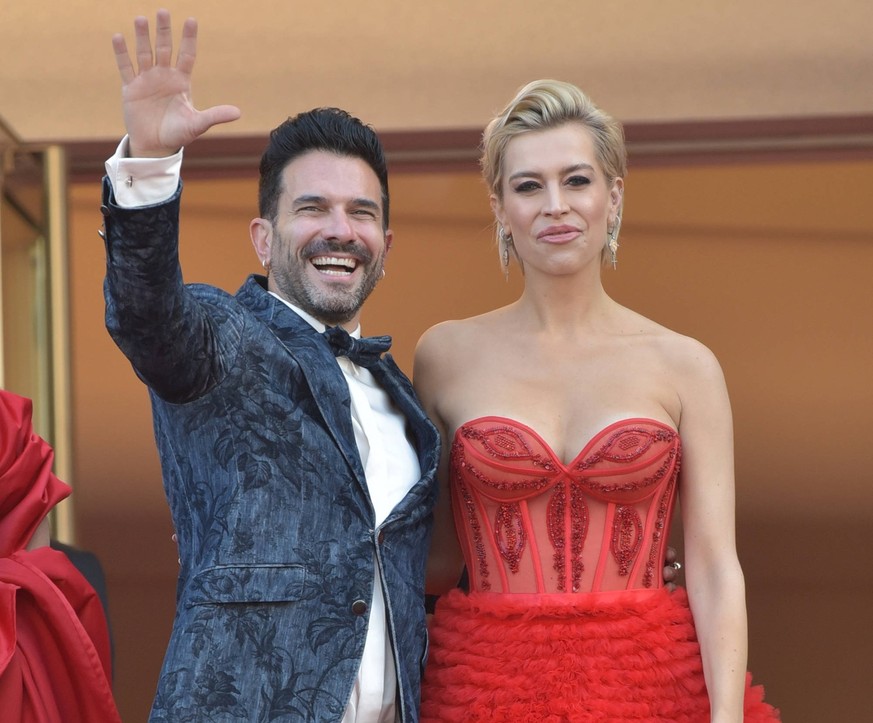 Marc Terenzi und Verena Kerth bei der FIREBRAND Premiere 76. Filmfestspiele in Cannes 21.05.2023 *** Marc Terenzi and Verena Kerth at the FIREBRAND Premiere 76 Cannes Film Festival 21 05 2023