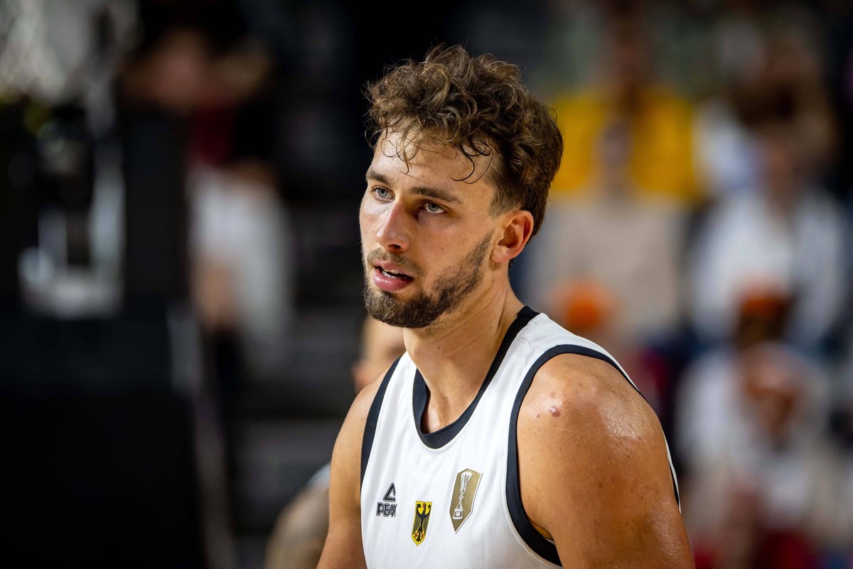 Basketball K�ln 23.08.2025 Testspiel Freundschaftsspiel DBB L�nderspiel M�nner Herren Deutschland GER - Spanien ESP Franz Wagner Deutschland, No.09 *** Basketball Cologne 23 08 2025 Test match Friendl ...