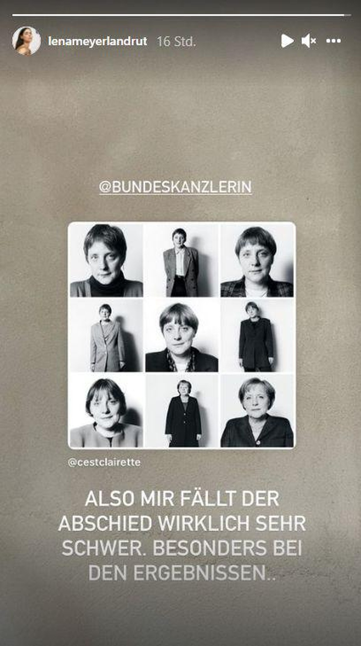 Meyer-Landrut bekundet Sympathien für Angela Merkel.