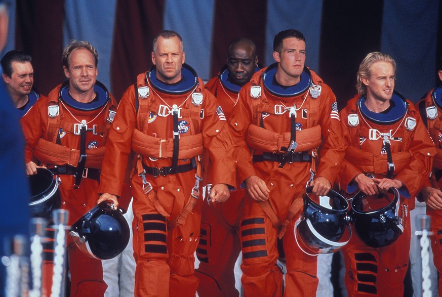 Armageddon 1998 Steve Buscemi, Will Patton, Bruce Willis, Michael Clarke Duncan, Ben Affleck, Owen Wilson PUBLICATIONxINxGERxSUIxAUTxONLY Copyright: xFrankxMasix 30555_018

Armageddon 1998 Steve Busce ...