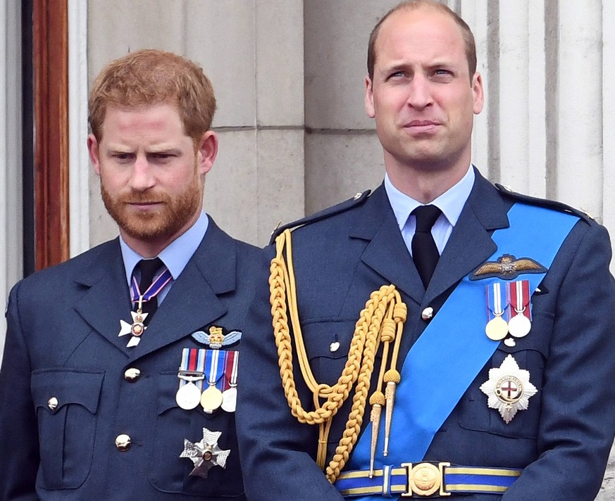 Image Licensed to Parsons Media. 09/01/2023. London, United Kingdom. Prince William and Prince Harry . Image Licensed to Parsons Media. 10/07/2018. London, United Kingdom. 100th Anniversary of the Roy ...