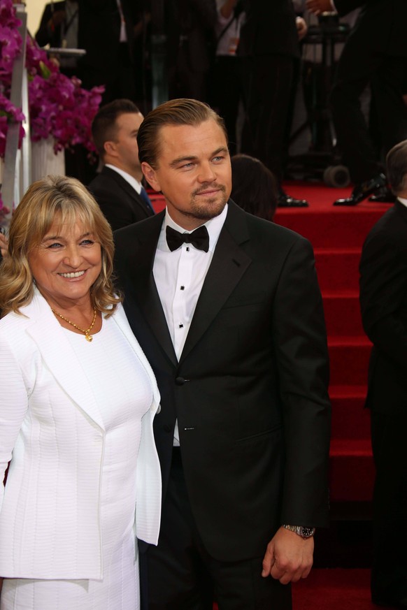 Jan. 13, 2014 - Los Angeles, California, USA - Leonardo DiCaprio and mother Irmelin Indenbirken attend the 71st Annual Golden Awards aka Golden s at Hotel Beverly Hilton in Los Angeles, USA, on 12 Jan ...