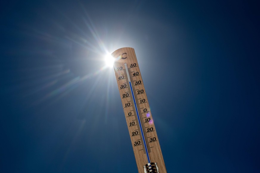 Beschreibung: Die deutschlandweiten Temperaturen in den letzten drei Monaten waren bis zu 40 Grad hoch.