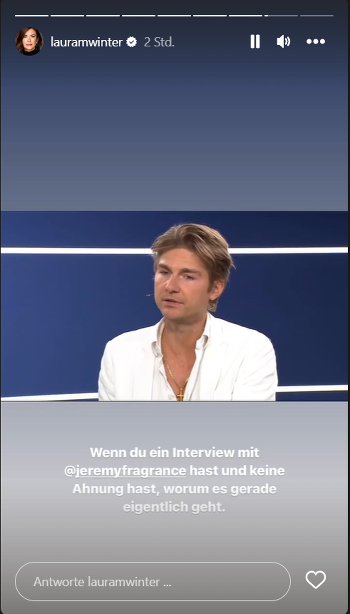 Jeremy Fragrance sorgte nicht nur bei den Sky-Zuschauer:innen für viele Fragezeichen.