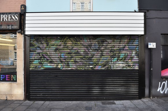 Banksy artwork removed from shutters. A Banksy mural on the shopfront shutters on Park Row, Bristol has been accidentally painted over in black by the new owners of the shop during renovations. Pictur ...