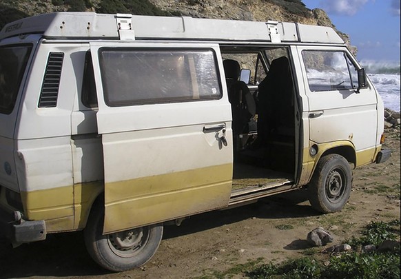 This photo provided by the German Federal Police, Bundeskriminalamt, BKA, on Wednesday, June 3, 2020, shows a camper van vehicle. British police said Wednesday that a German man has been identified as ...