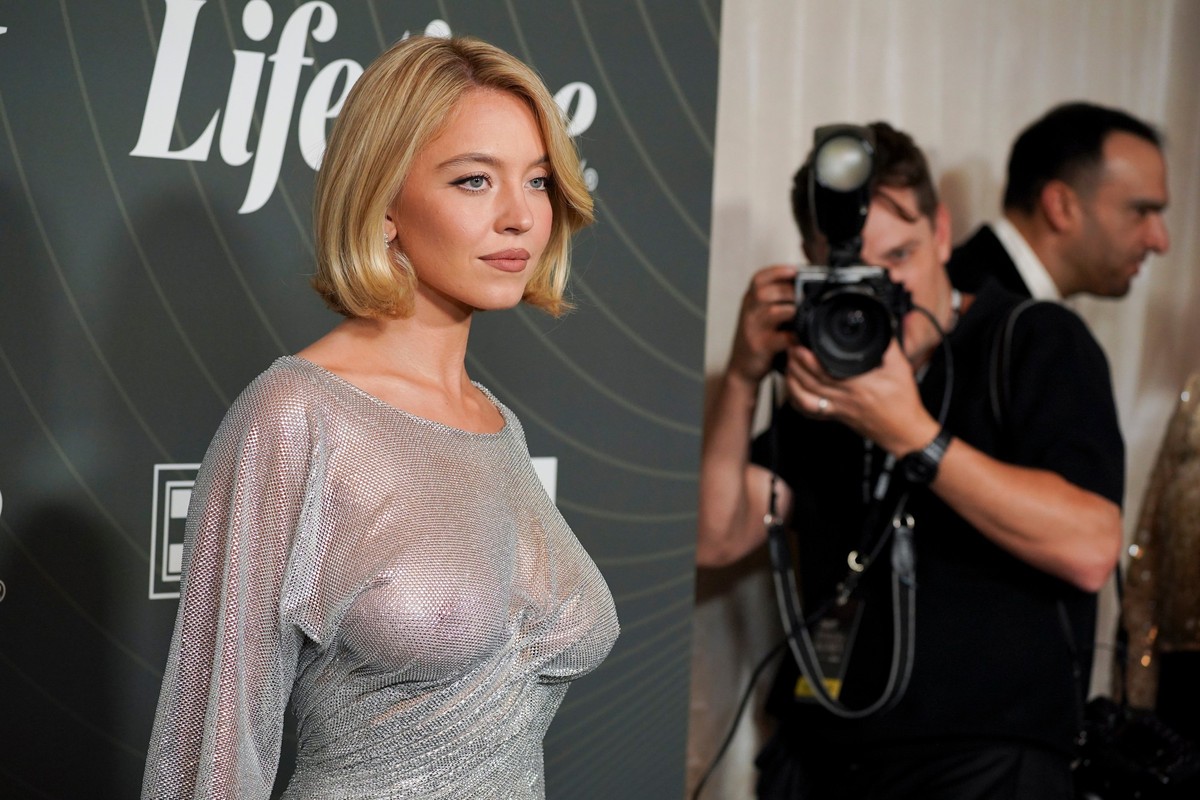 EDS NOTE: NUDITY - Sydney Sweeney arrives at Variety&#039;s 2025 Power of Women: Los Angeles event on Wednesday, Oct. 29, 2025, at Beverly Hills Hotel in Beverly Hills, Calif. (Photo by Jordan Strauss ...