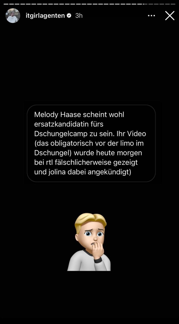 Der Youtuber Ramon Wagner teilt einen Kommentar, in dem vermutet wird, dass Melody Haase als Dschungelcamp-Ersatzkandidatin eingeplant ist.