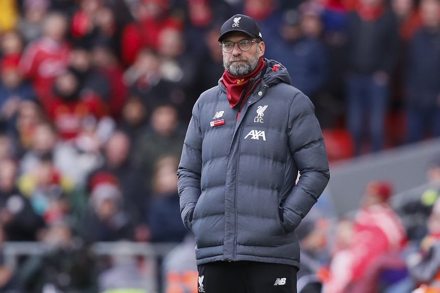 Liverpool manager Jurgen Klopp during the Premier League match at Anfield, Liverpool. Picture date: 14th December 2019. Picture credit should read: James Wilson/Sportimage PUBLICATIONxNOTxINxUK SPI-03 ...