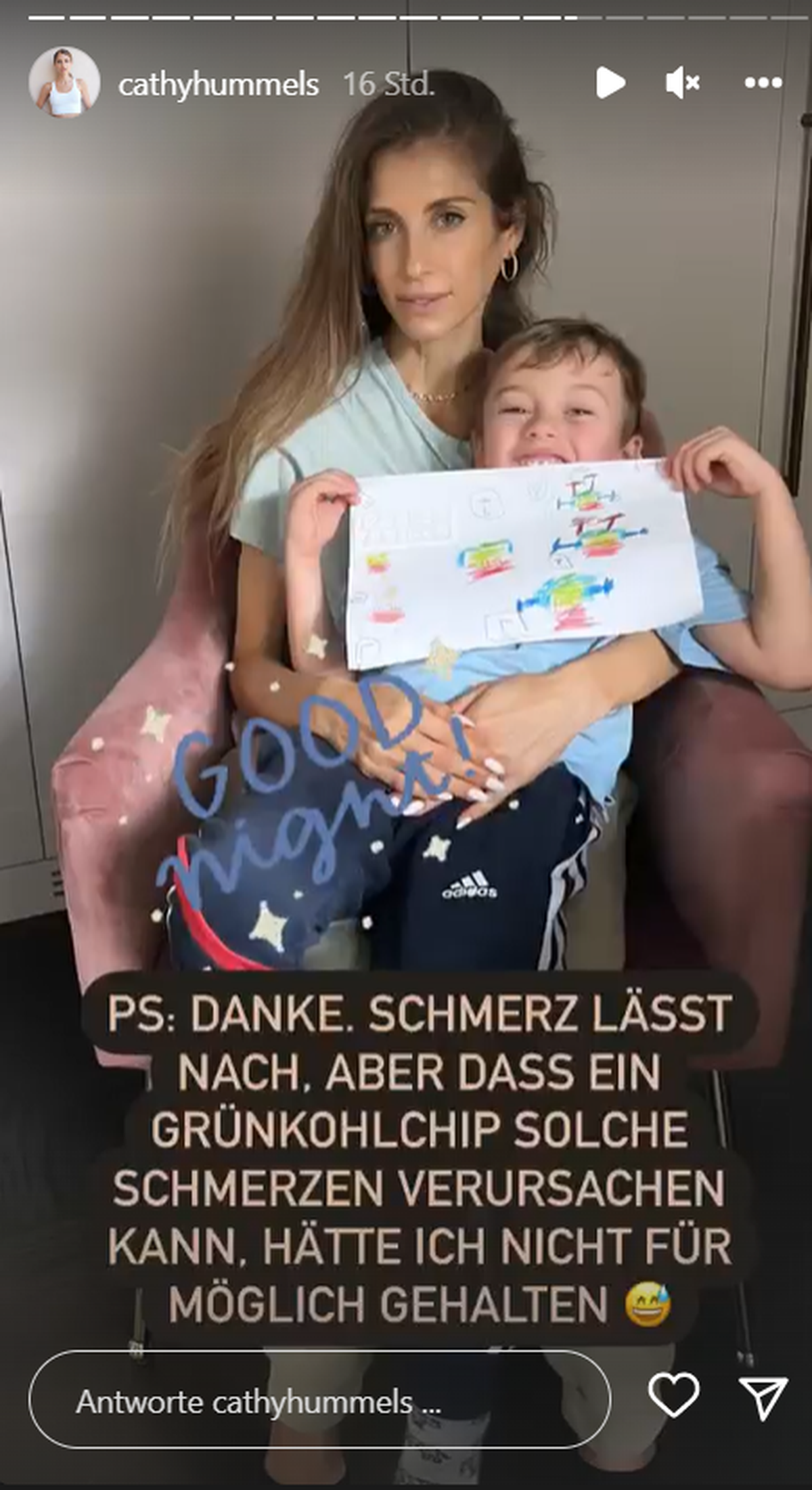 Cathy Hummels geht es wieder besser.