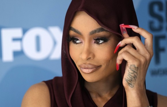 Blac Chyna, a cast member in season two of &quot;Special Forces: World&#039;s Toughest Test,&quot; poses at a red carpet event for the reality series at Fox studios, Tuesday, Sept. 12, 2023, in Los An ...