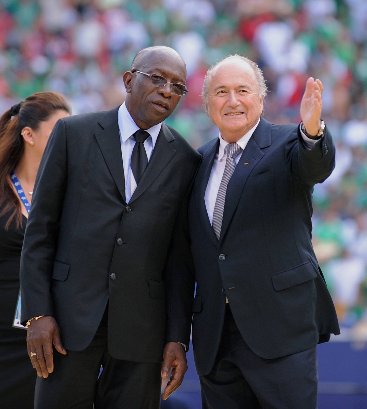 Jack Warner (l.) und Ex-Fifa-Präsident Sepp Blatter.