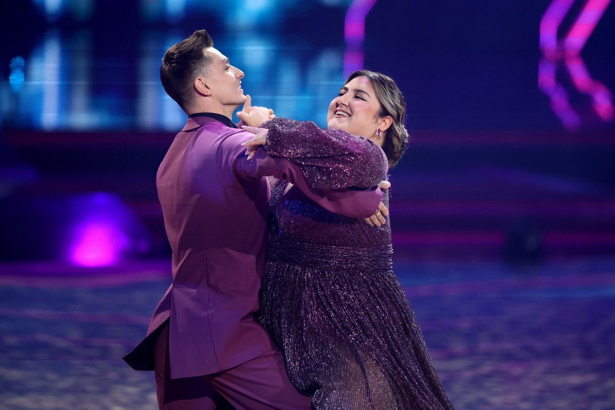 COLOGNE, GERMANY - MARCH 07: selfiesandra aka Sandra Safiulov and Zsolt Sándor Cseke perform on stage during the second show of the 18th season of the television competition show &quot;Let&#039;s Danc ...