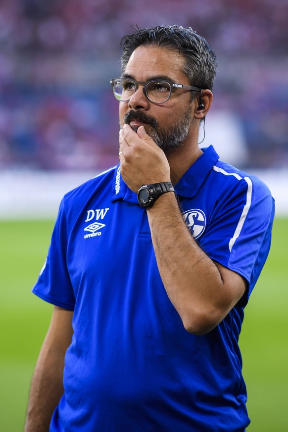 24.08.2019, xkvx, Fussball 1.Bundesliga, FC Schalke 04 - FC Bayern Muenchen emspor, v.l. Trainer David Wagner (S04 Schalke 04) (DFL/DFB REGULATIONS PROHIBIT ANY USE OF PHOTOGRAPHS as IMAGE SEQUENCES a ...