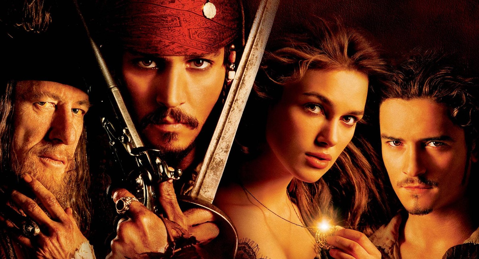 Bildnummer: 55109466 Datum: 28.06.2003 Copyright: imago/EntertainmentPictures
2003 - Pirates Of The Caribbean: The Curse Of The Black Pearl - Movie Set Jun 28, 2003; Los Angeles, CA, USA; (L-R): Acto ...