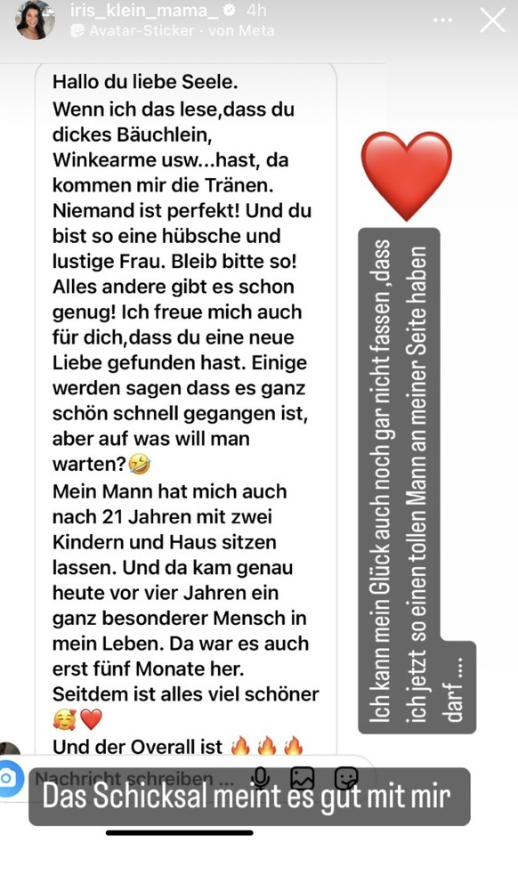 Iris Klein spricht offen über einen neuen Mann in ihrem Leben.