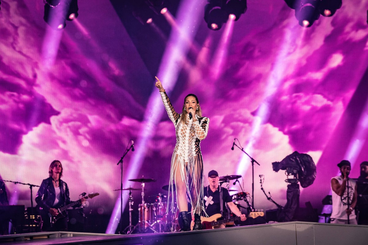 M�nchen, Sonderfreifl�che Messe, Open Air, 20.08.2022, Helene Fischer, einziges Konzert Deutschland Bild: Helene Fischer *** Munich, special open space fair, open air, 20 08 2022, Helene Fischer, only ...