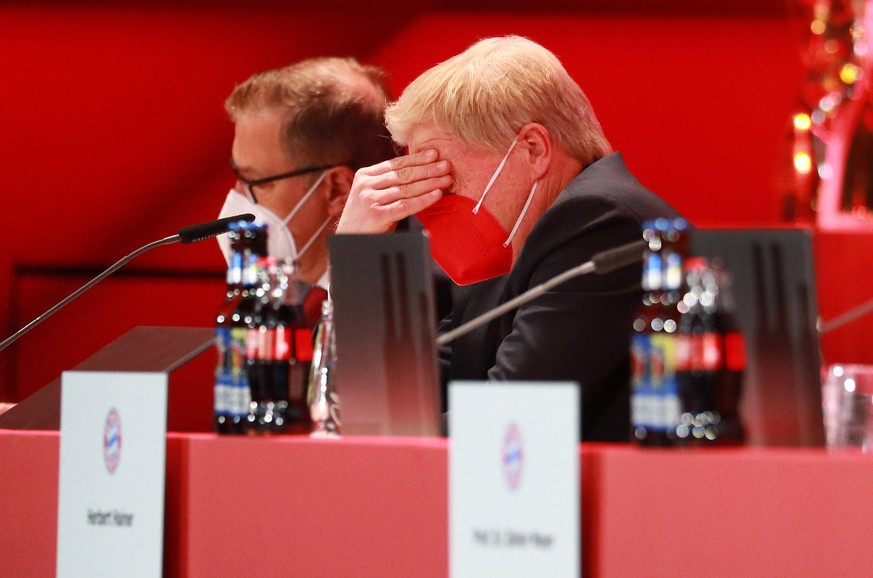 Vorstandsvorsitzender Oliver Kahn / Fussball / Jahreshauptversammlung 2021 des FC Bayern Muenchen eV / 25.11.2021 im Audi Dome / FOTO: Mladen Lackovic *** Chairman of the Board Oliver Kahn Football An ...