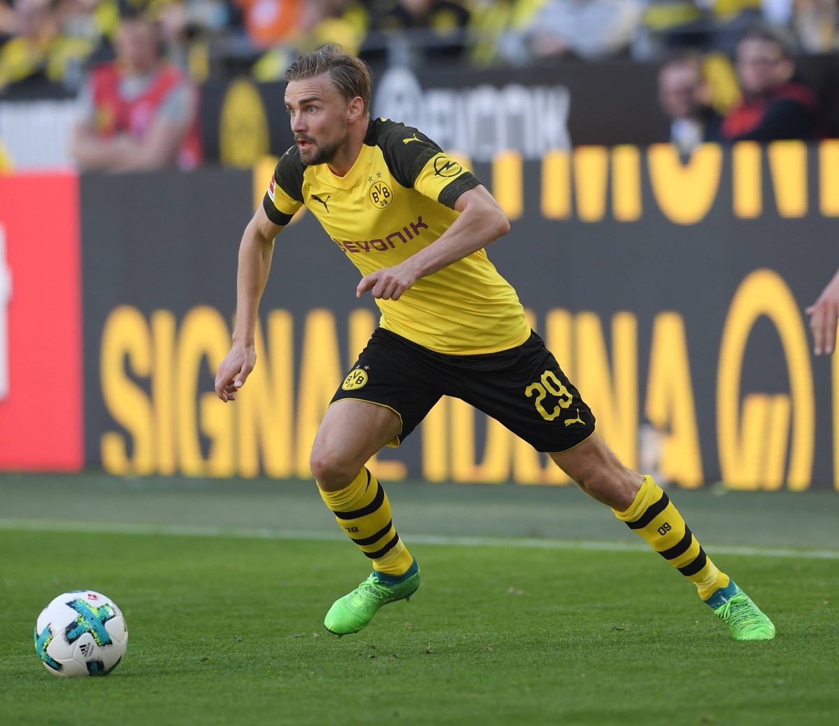 05.05.2018, Fussball GER, 1. Bundesliga Saison 2017 2018, 33. Spieltag, Borussia Dortmund - FSV Mainz 05 1:2, Marcel Schmelzer (Borussia Dortmund) *** 05 05 2018 Soccer GER 1 Bundesliga Season 2017 20 ...