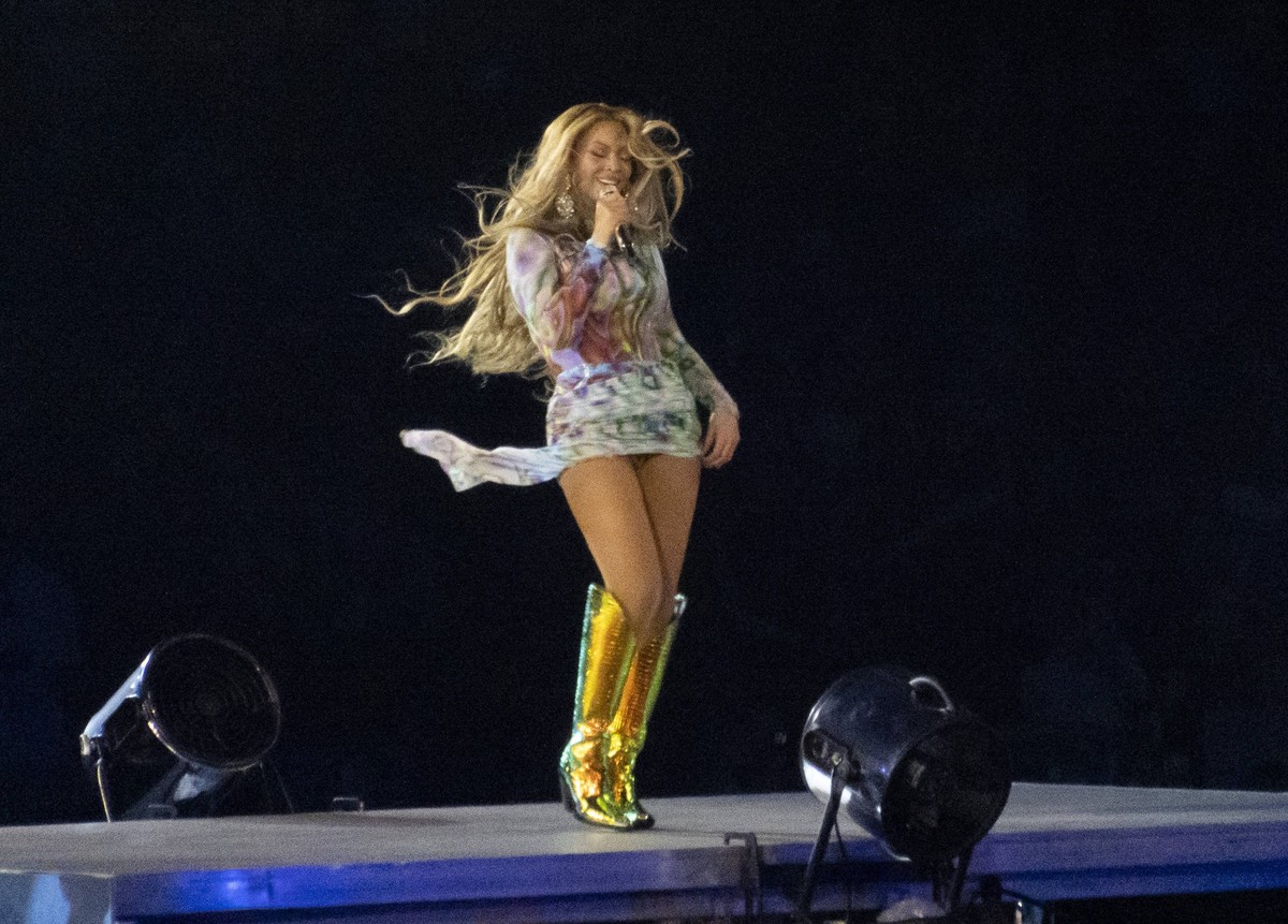 Beyonce performs at the Friends Arena in Stockholm, Sweden during opening night of her Renaissance World Tour. Featuring: Beyonce When: 10 May 2023 Credit: INSTARimages.com PUBLICATIONxNOTxINxUKxFRA C ...