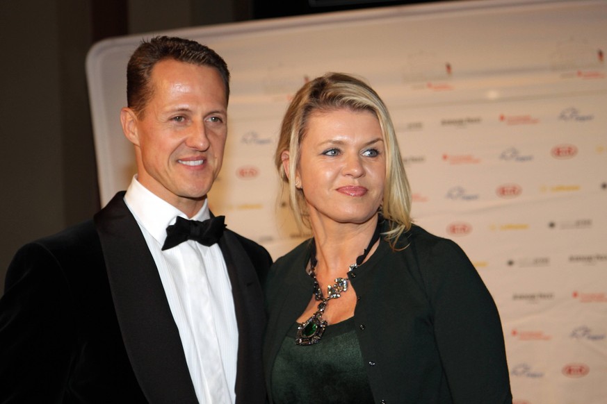 Michael Schumacher und seine Frau Corinna 2012 auf einem Ball.