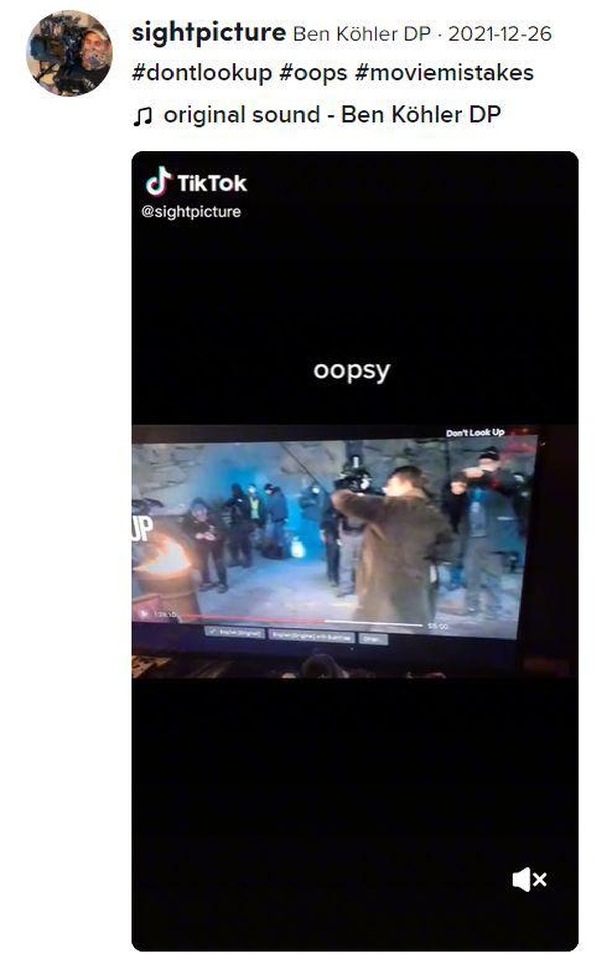 Ein Tiktok-User hat einen möglichen Fehler in "Don't Look Up" entdeckt.