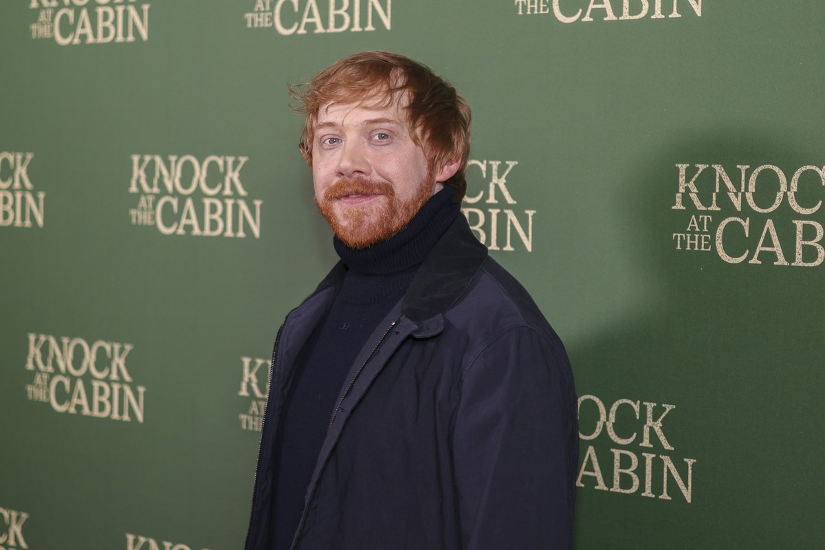 Rupert Grint poses for photographers upon arrival at the special screening of the film &#039;Knock at the Cabin&#039; in London, Wednesday, Jan. 25, 2023. (Photo by Vianney Le Caer/Invision/AP)