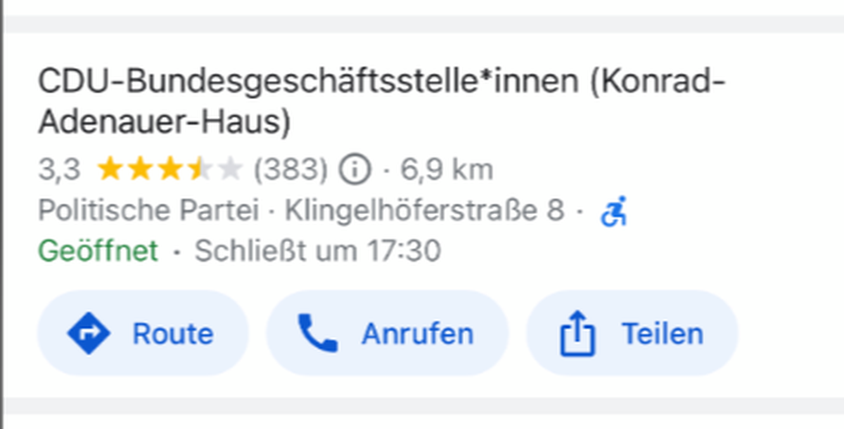 Unbekannte haben die CDU online gegendert.