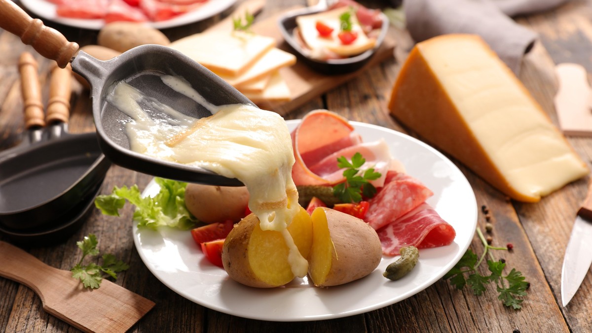 raclette cheese melted