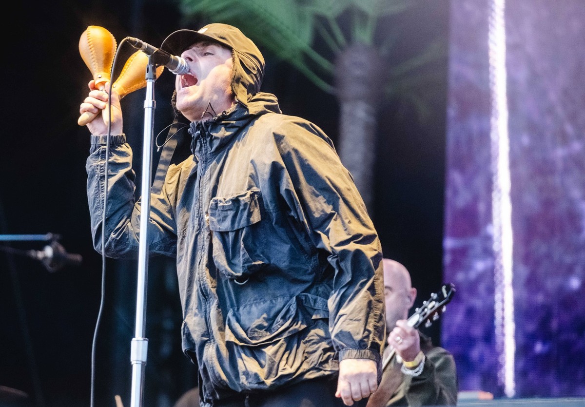 Liam Gallagher headlining Friday night at TRNSMT Festival in Glasgow, Glasgow Green, Scotland, on 12 July 2024. Liam Gallagher headlining Friday night at TRNSMT Festival in Glasgow, Glasgow Green, Sco ...