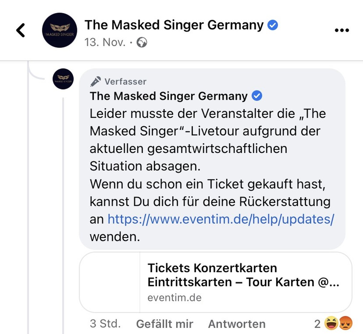 Dieser Kommentar wurde von der offiziellen Seite verfasst.