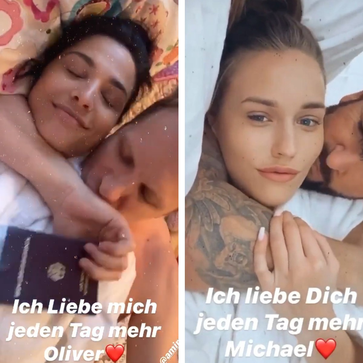 Oliver und Amira Pocher vs. Michael Wendler und Laura Müller: Der Comedian und seine Frau Amira machen sich gerne über den Schlagerbarden und seine Laura lustig.